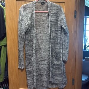 Medium grey long cardigan